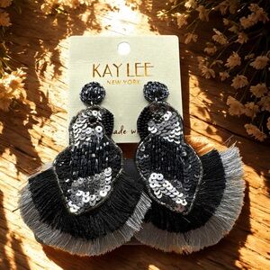 Kay Lee Beaded & Sequin Earrings
